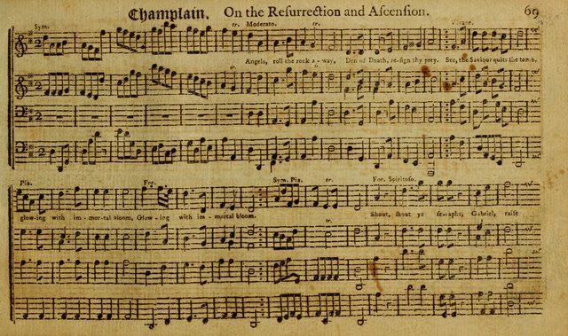 Harmonia Americana: containing a concise introduction to the grounds of music; with a variety of airs, suitable fore divine worship and the use of musical societies; consisting of three and four parts page 74