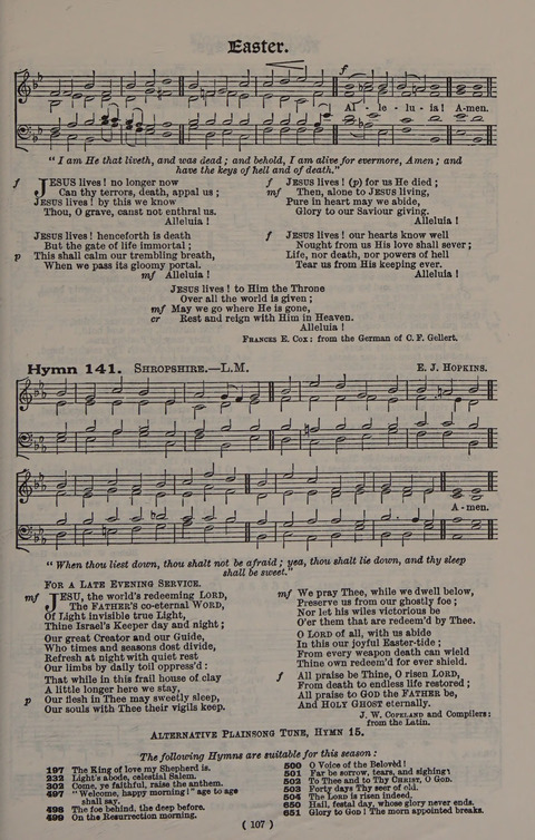 Hymns Ancient and Modern (Standard ed.) page 107