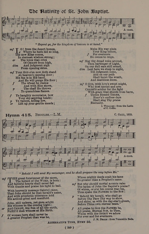 Hymns Ancient and Modern (Standard ed.) page 349