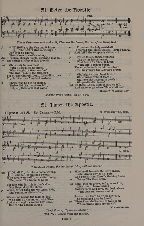 Hymns Ancient and Modern (Standard ed.) page 351