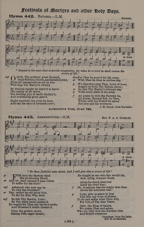 Hymns Ancient and Modern (Standard ed.) page 379
