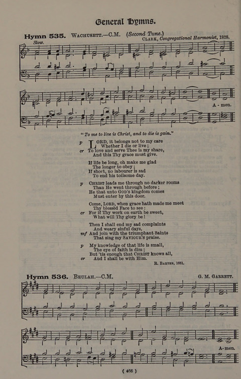 Hymns Ancient and Modern (Standard ed.) page 466