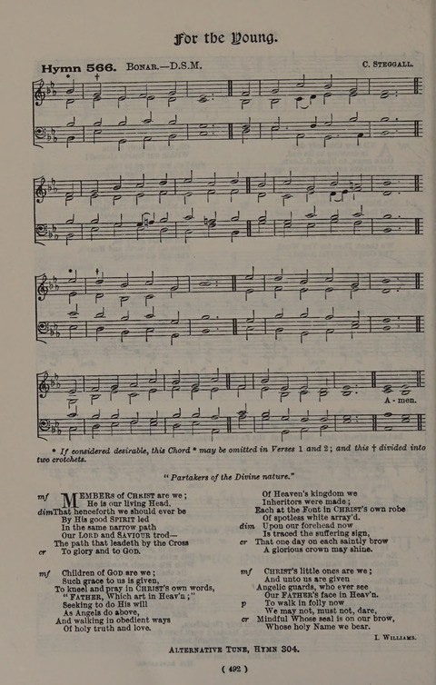 Hymns Ancient and Modern (Standard ed.) page 492