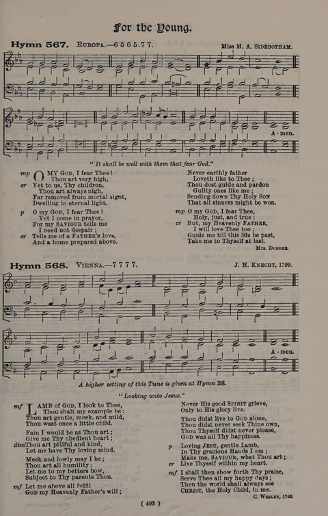 Hymns Ancient and Modern (Standard ed.) page 493