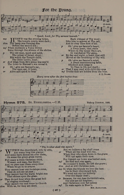 Hymns Ancient and Modern (Standard ed.) page 497