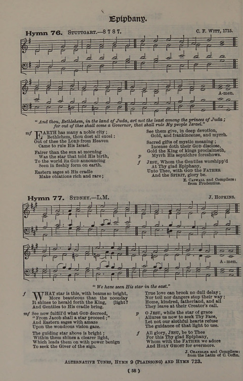 Hymns Ancient and Modern (Standard ed.) page 58