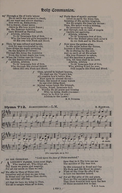 Hymns Ancient and Modern (Standard ed.) page 619
