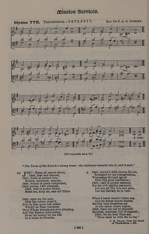 Hymns Ancient and Modern (Standard ed.) page 668