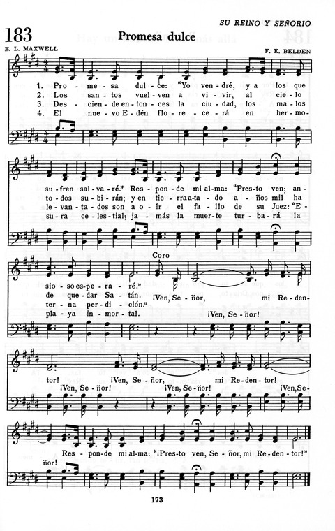 Himnario Adventista: para uso en el culto divino page 173