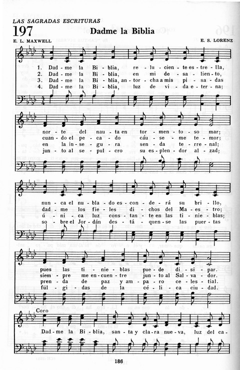 Himnario Adventista: para uso en el culto divino page 186