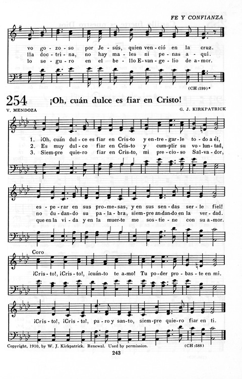 Himnario Adventista: para uso en el culto divino page 243