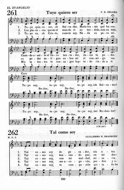 Himnario Adventista: para uso en el culto divino page 250