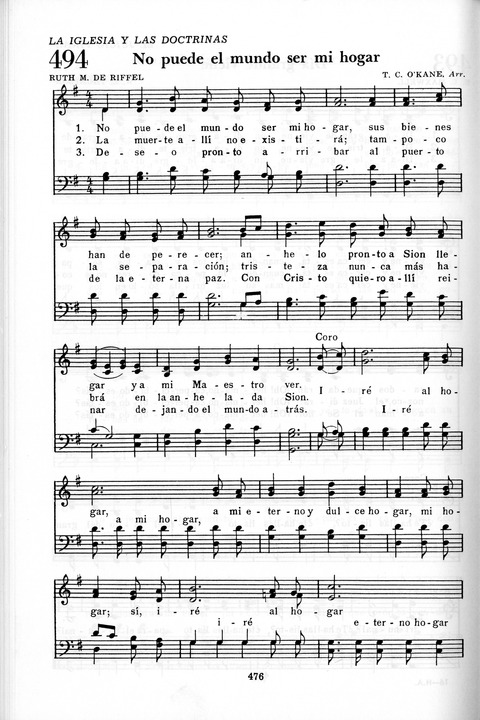 Himnario Adventista: para uso en el culto divino page 476