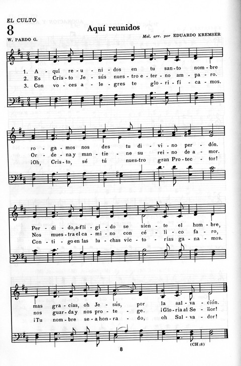 Himnario Adventista: para uso en el culto divino page 8