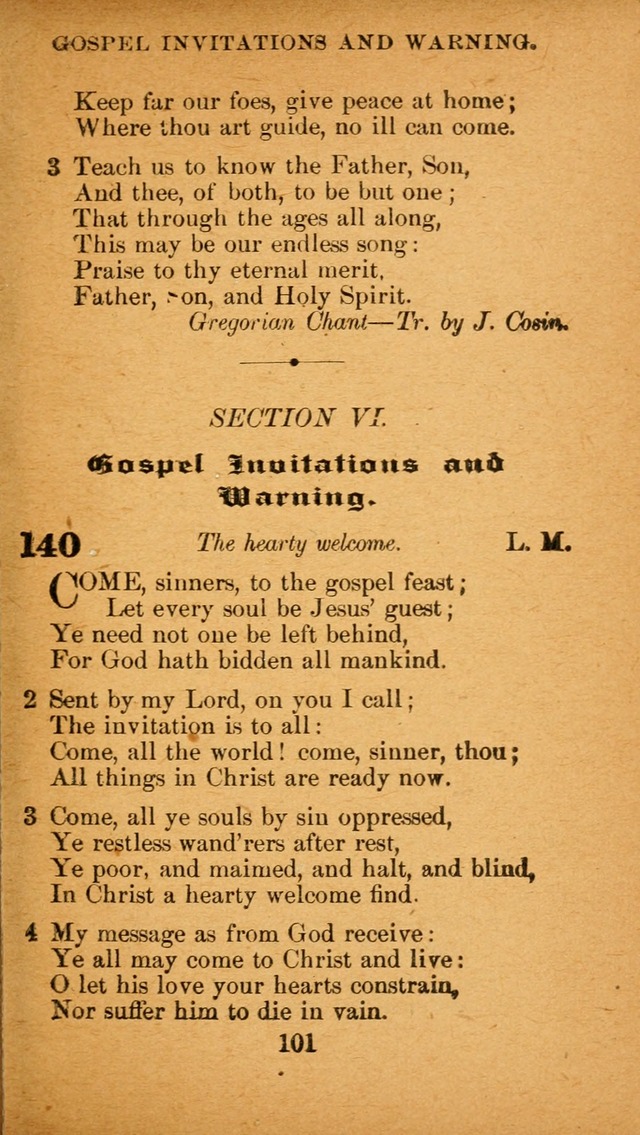 Hymnal: adapted to the doctrines and usages of the African Methodist Episcopal Church. Revised Edition page 105