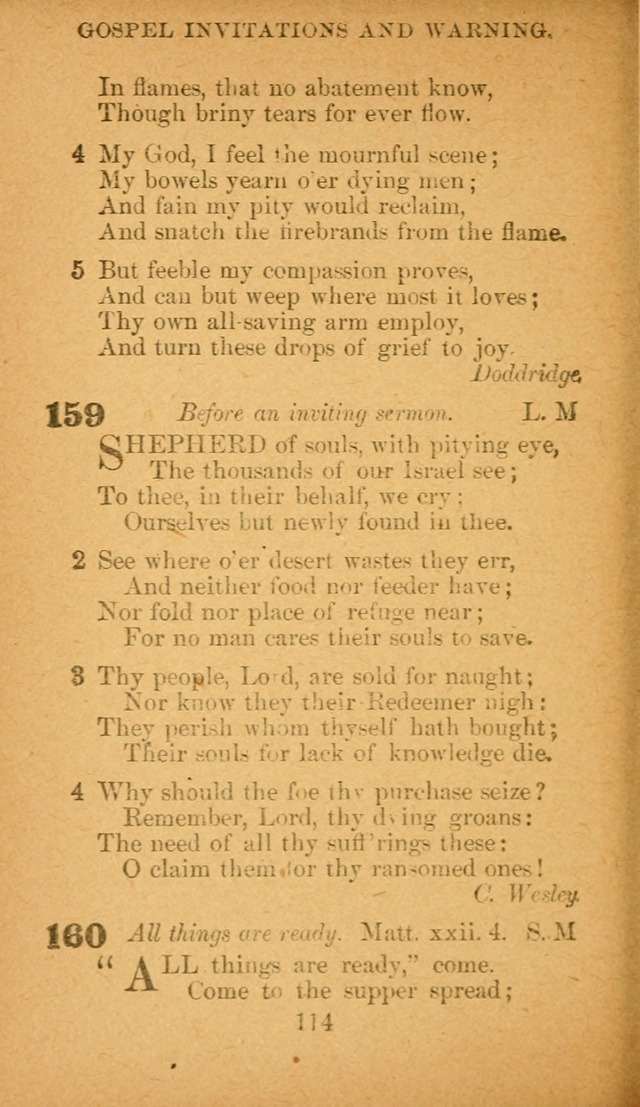 Hymnal: adapted to the doctrines and usages of the African Methodist Episcopal Church. Revised Edition page 118