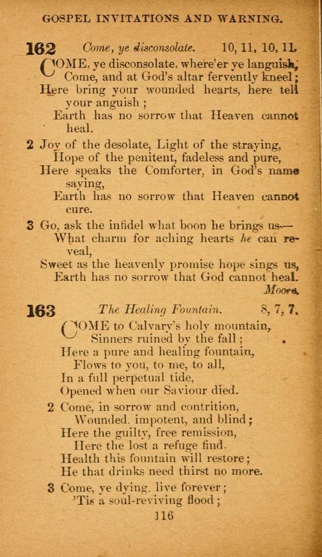Hymnal: adapted to the doctrines and usages of the African Methodist Episcopal Church. Revised Edition page 120
