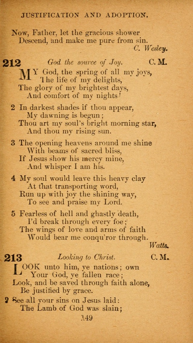Hymnal: adapted to the doctrines and usages of the African Methodist Episcopal Church. Revised Edition page 153