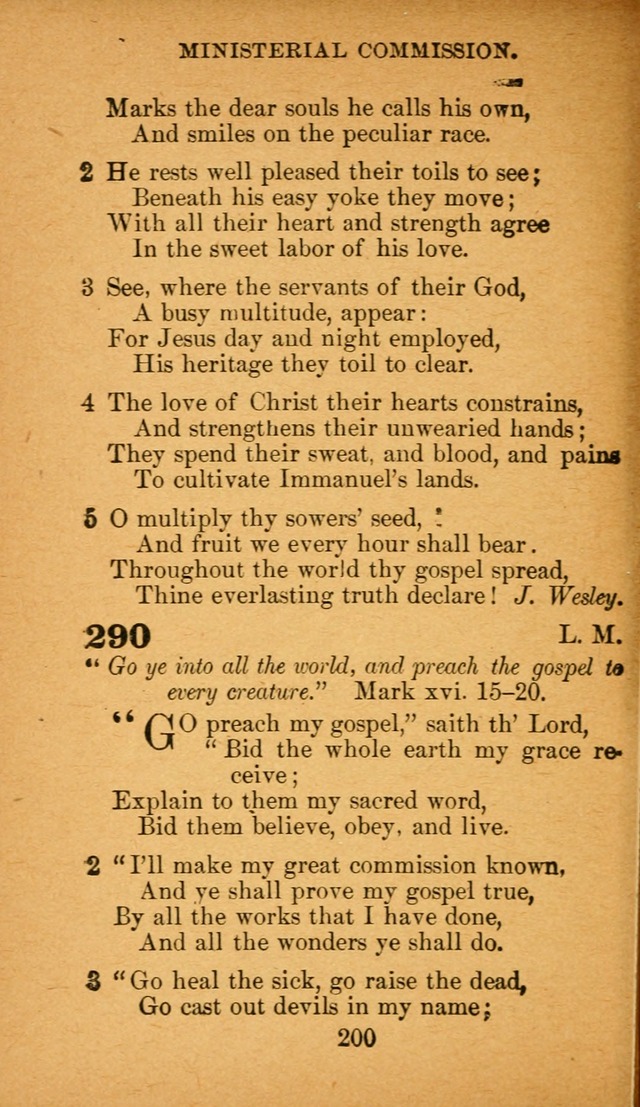 Hymnal: adapted to the doctrines and usages of the African Methodist Episcopal Church. Revised Edition page 206