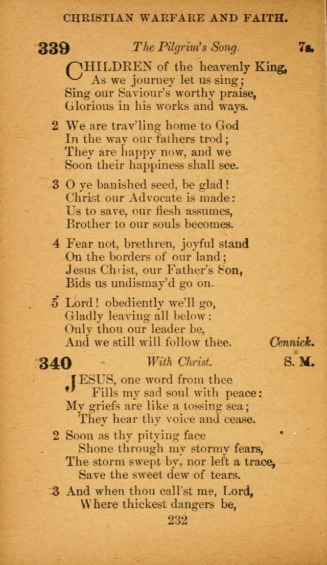 Hymnal: adapted to the doctrines and usages of the African Methodist Episcopal Church. Revised Edition page 240