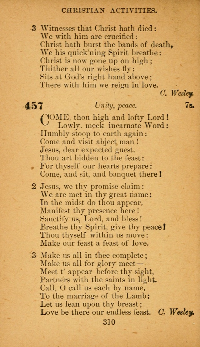 Hymnal: adapted to the doctrines and usages of the African Methodist Episcopal Church. Revised Edition page 318