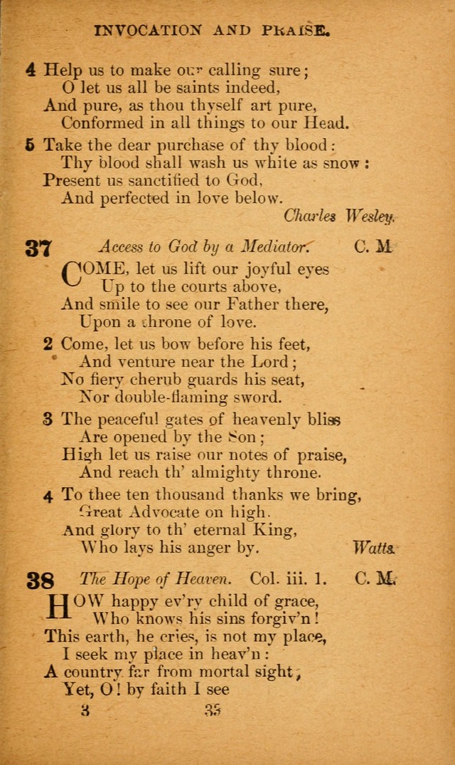 Hymnal: adapted to the doctrines and usages of the African Methodist Episcopal Church. Revised Edition page 33