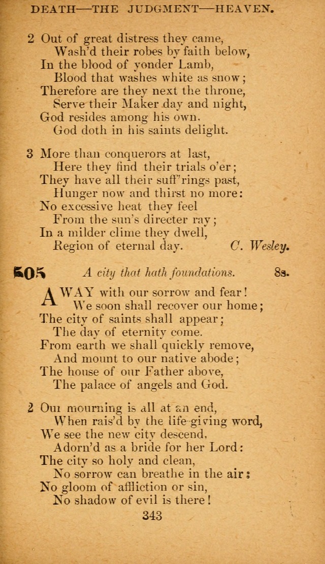 Hymnal: adapted to the doctrines and usages of the African Methodist Episcopal Church. Revised Edition page 351