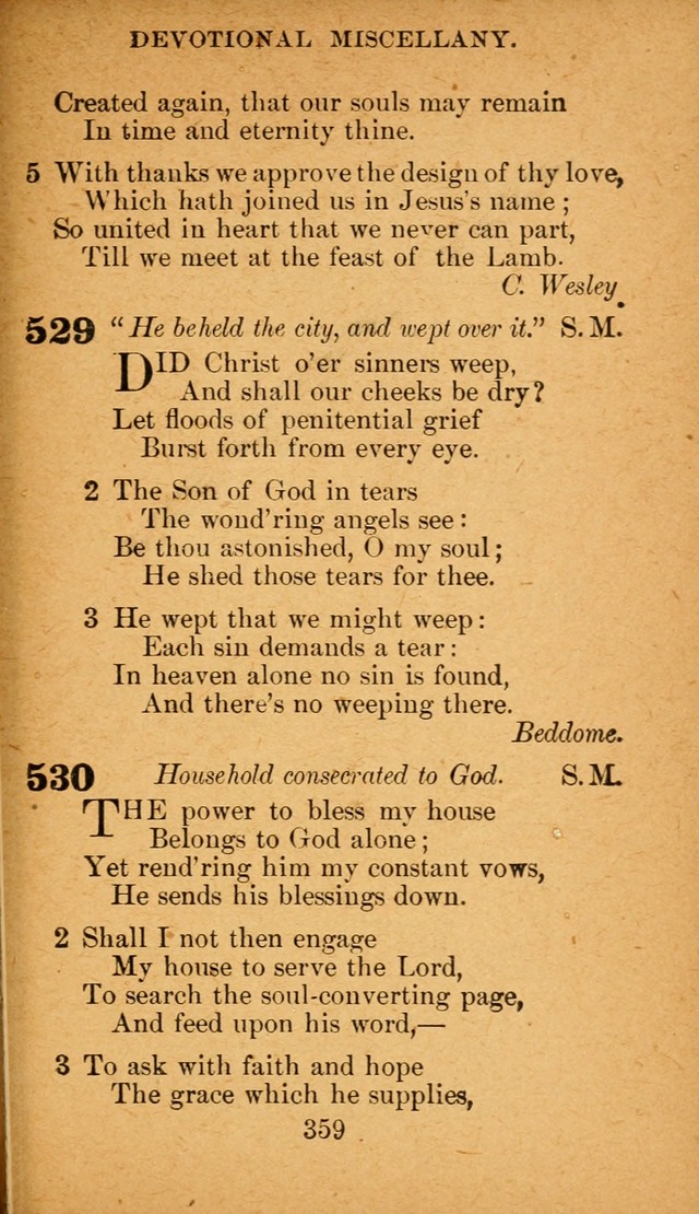 Hymnal: adapted to the doctrines and usages of the African Methodist Episcopal Church. Revised Edition page 367