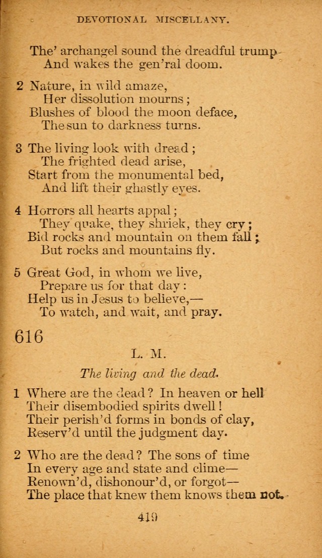 Hymnal: adapted to the doctrines and usages of the African Methodist Episcopal Church. Revised Edition page 427