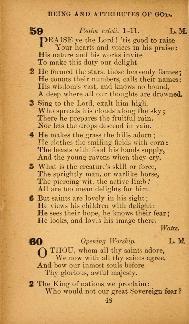 Hymnal: adapted to the doctrines and usages of the African Methodist Episcopal Church. Revised Edition page 48