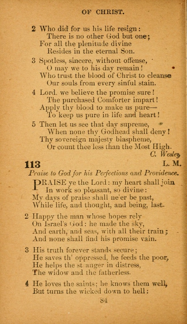 Hymnal: adapted to the doctrines and usages of the African Methodist Episcopal Church. Revised Edition page 88
