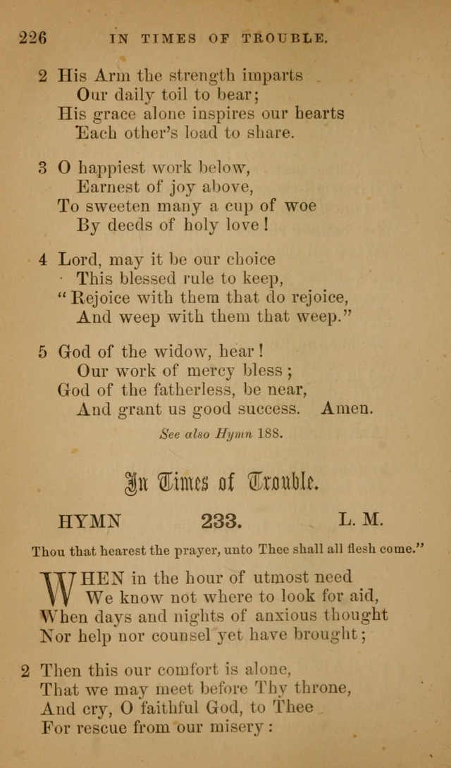Hymns ancient and modern: for use in the services of the church, with accompanying unes page 229