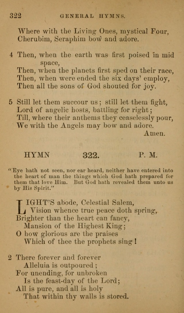 Hymns ancient and modern: for use in the services of the church, with accompanying unes page 325
