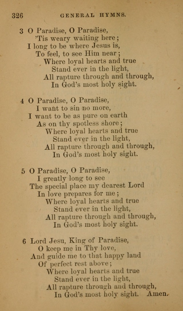 Hymns ancient and modern: for use in the services of the church, with accompanying unes page 329