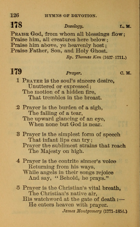 Hymns of the Ages: for Public and Social Worship, Approved and Recommended ... by the General Assembly of the Presbyterian Church in the U.S. (Second ed.) page 126