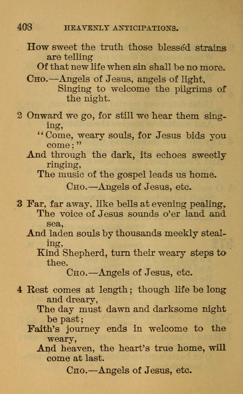 Hymns of the Ages: for Public and Social Worship, Approved and Recommended ... by the General Assembly of the Presbyterian Church in the U.S. (Second ed.) page 408