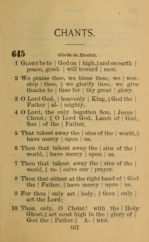 Hymns of the Ages: for Public and Social Worship, Approved and Recommended ... by the General Assembly of the Presbyterian Church in the U.S. (Second ed.) page 467