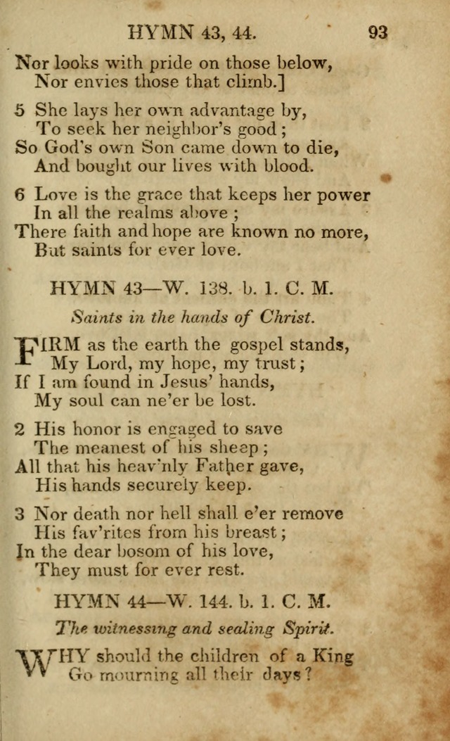 Hymns and Spiritual Songs, Original and Selected, for the Use of Christians. (5th ed.) page 103