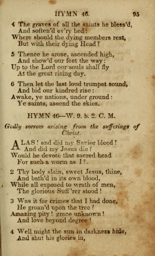 Hymns and Spiritual Songs, Original and Selected, for the Use of Christians. (5th ed.) page 105
