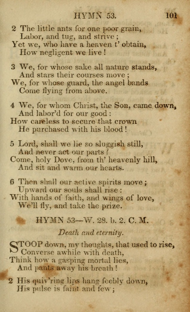 Hymns and Spiritual Songs, Original and Selected, for the Use of Christians. (5th ed.) page 111