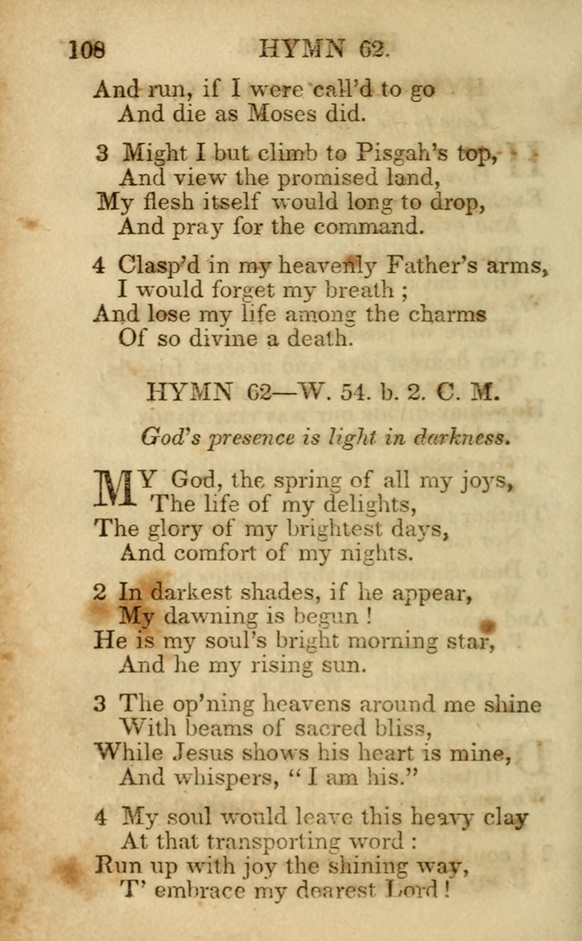 Hymns and Spiritual Songs, Original and Selected, for the Use of Christians. (5th ed.) page 118