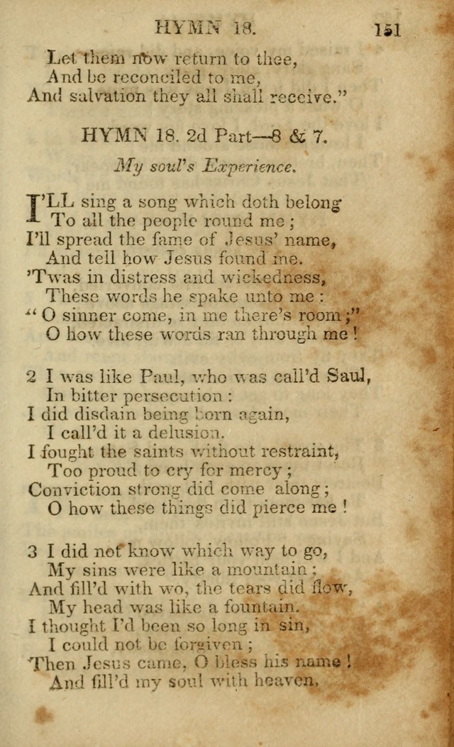 Hymns and Spiritual Songs, Original and Selected, for the Use of Christians. (5th ed.) page 161