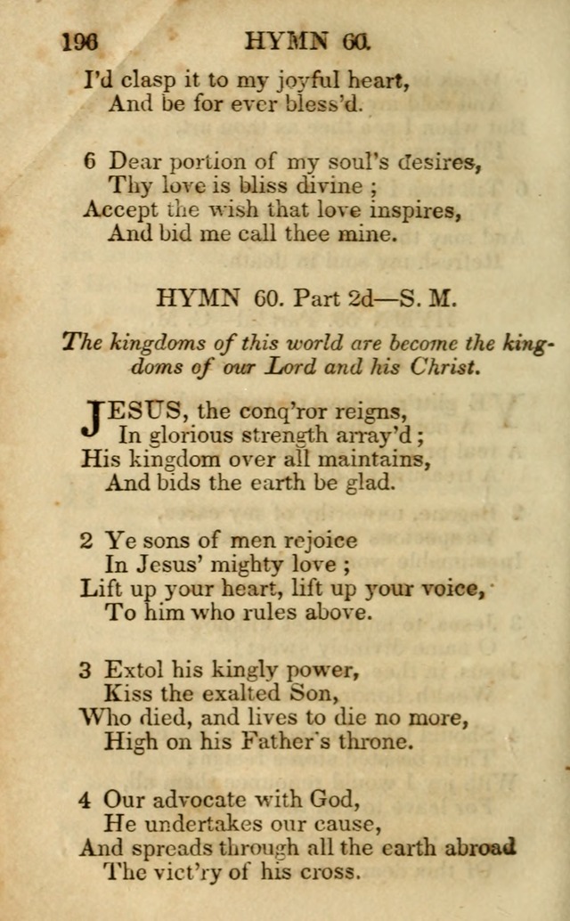 Hymns and Spiritual Songs, Original and Selected, for the Use of Christians. (5th ed.) page 206