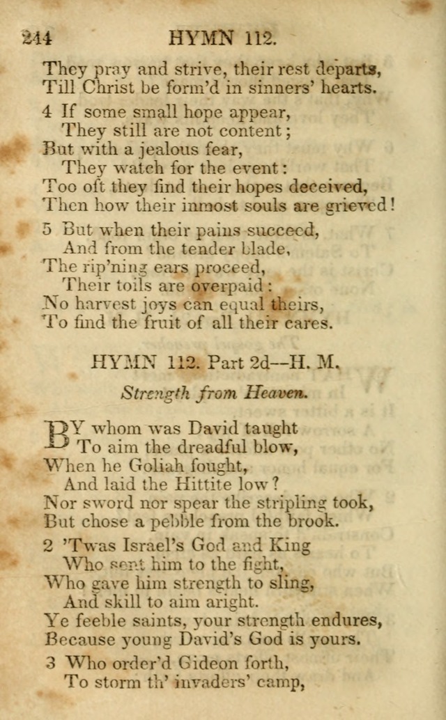 Hymns and Spiritual Songs, Original and Selected, for the Use of Christians. (5th ed.) page 254
