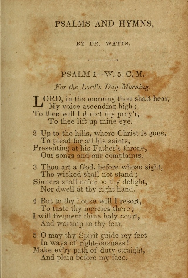Hymns and Spiritual Songs, Original and Selected, for the Use of Christians. (5th ed.) page 5