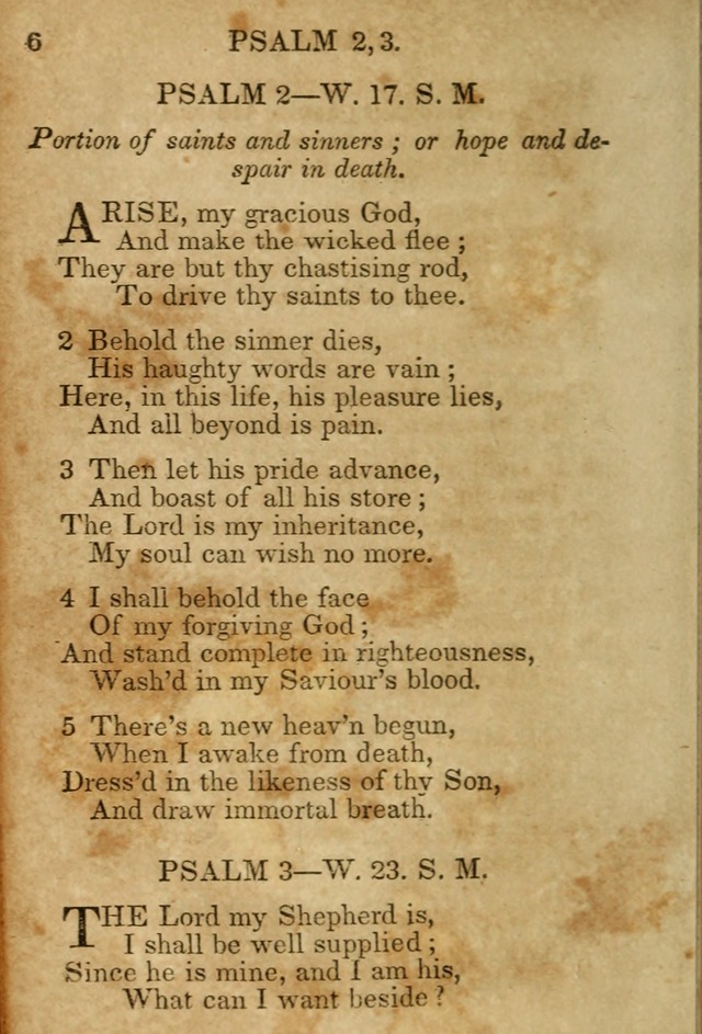 Hymns and Spiritual Songs, Original and Selected, for the Use of Christians. (5th ed.) page 6
