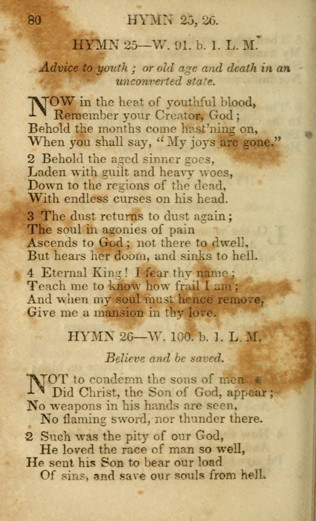 Hymns and Spiritual Songs, Original and Selected, for the Use of Christians. (5th ed.) page 80