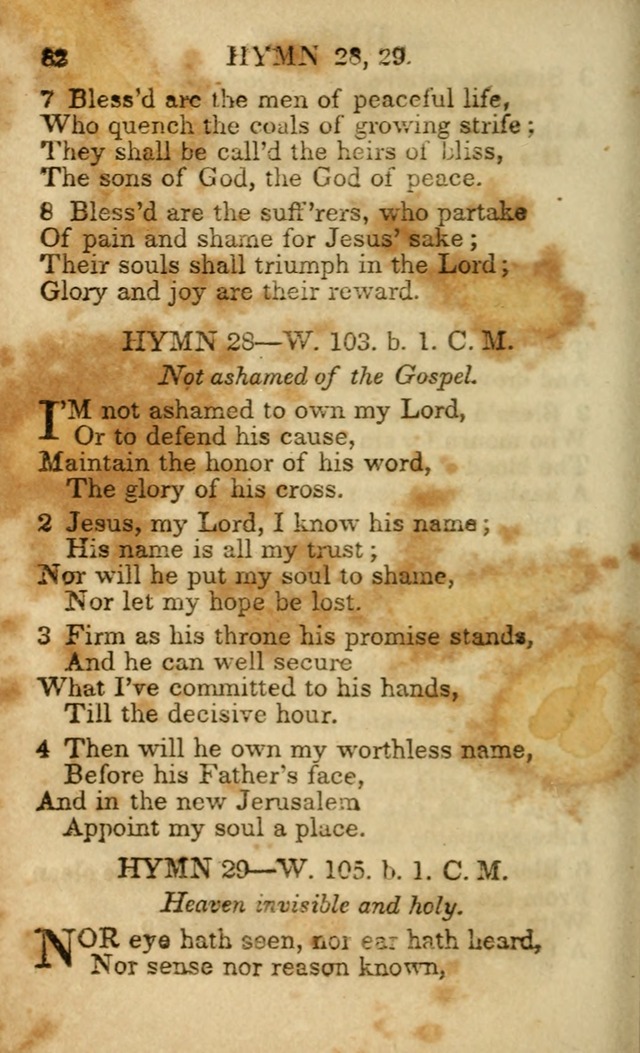 Hymns and Spiritual Songs, Original and Selected, for the Use of Christians. (5th ed.) page 82