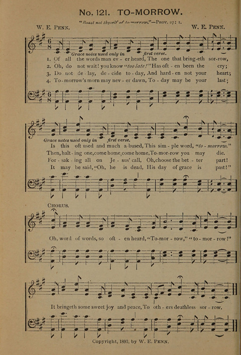 Harvest Bells Nos. 1, 2 and 3: Is filled with new and beautiful songs, suitable for churches, Sunday-schools, revivals and all religious meetings page 118