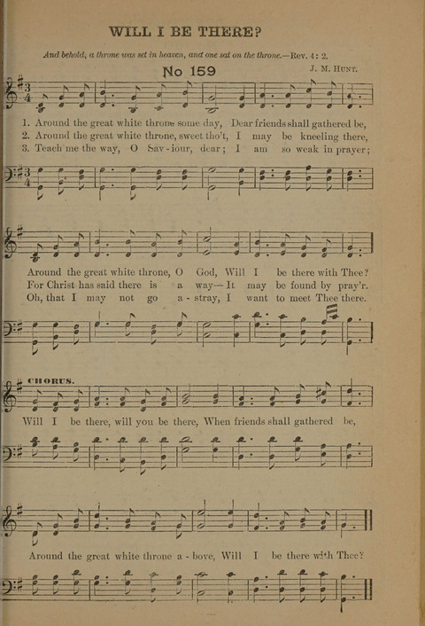 Harvest Bells Nos. 1, 2 and 3: Is filled with new and beautiful songs, suitable for churches, Sunday-schools, revivals and all religious meetings page 155
